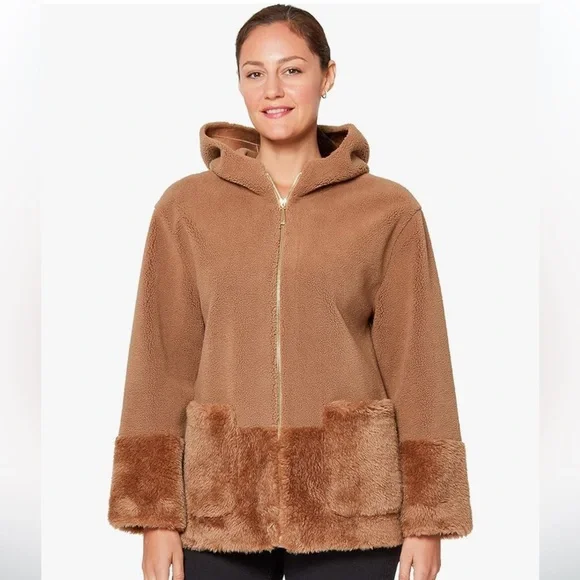 NWT Koolaburra by UGG Long-Sleeve Hooded Outerwear Fleece Jacket Size XL - Picture 2 of 8